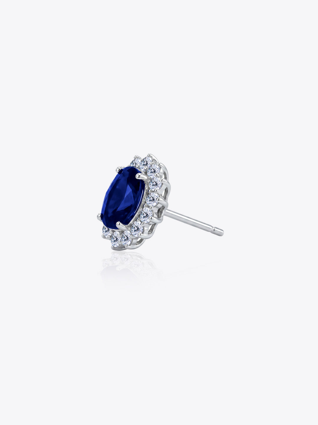 Sky Sapphire Glamorous Sunflower Earrings