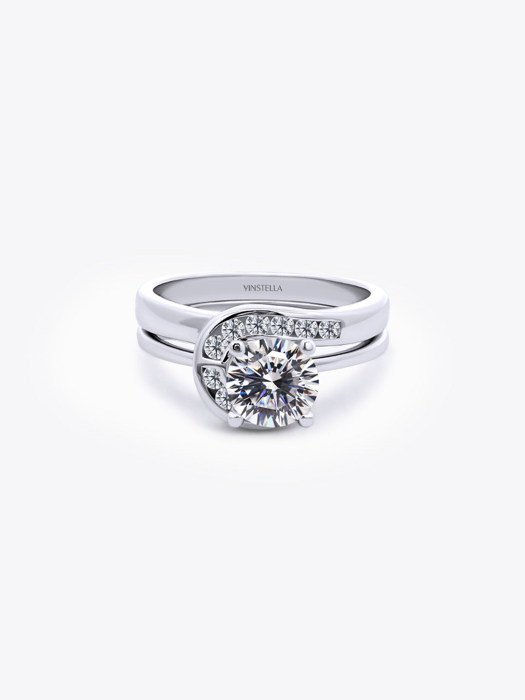 Lunar Glow 16 Hearts & Arrows 2-in-1 Ring