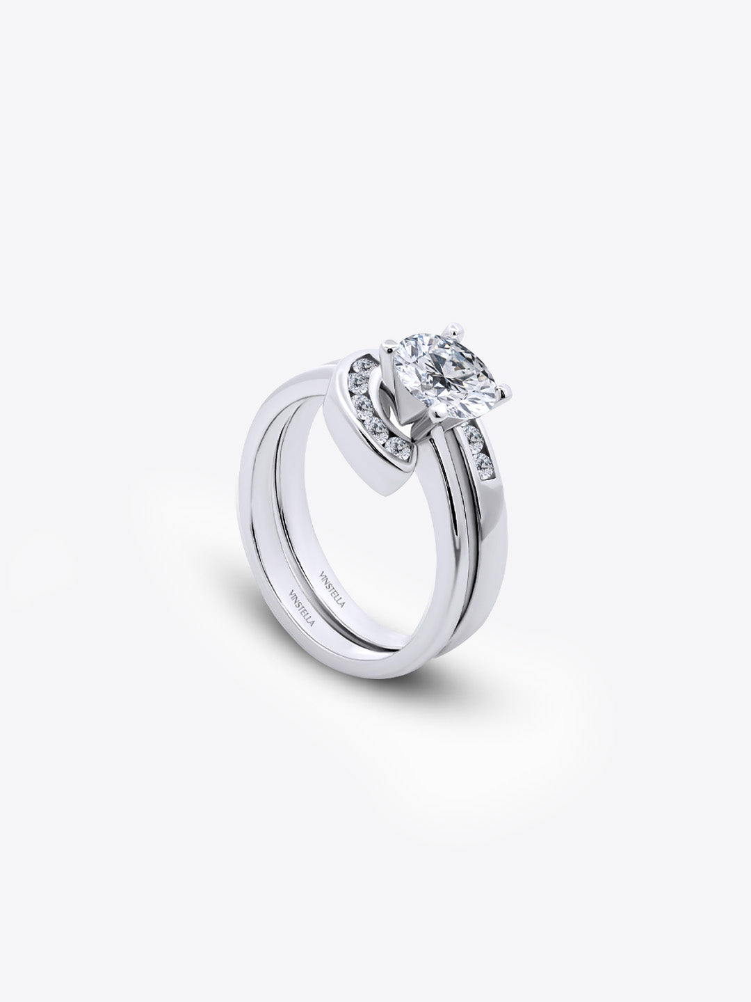 Lunar Glow 16 Hearts & Arrows 2-in-1 Ring