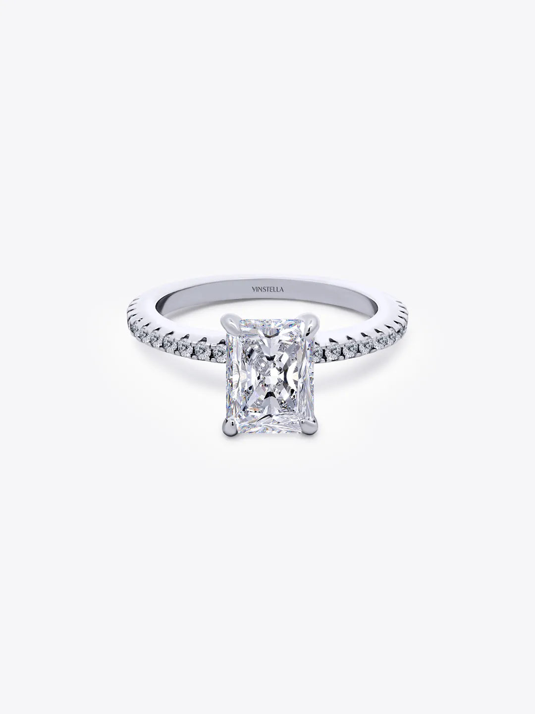 Glacial Radiance Frost Diamond Ring (Silver)