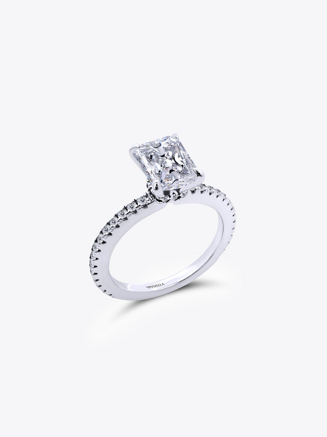 Glacial Radiance Frost Diamond Ring (Silver)