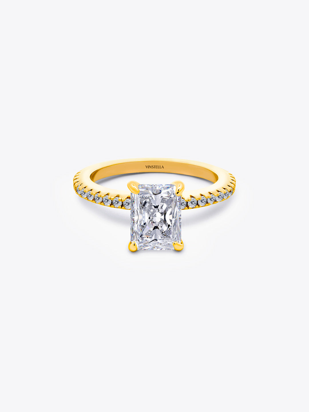 Glacial Radiance Frost Diamond Ring (18K Gold Plated)