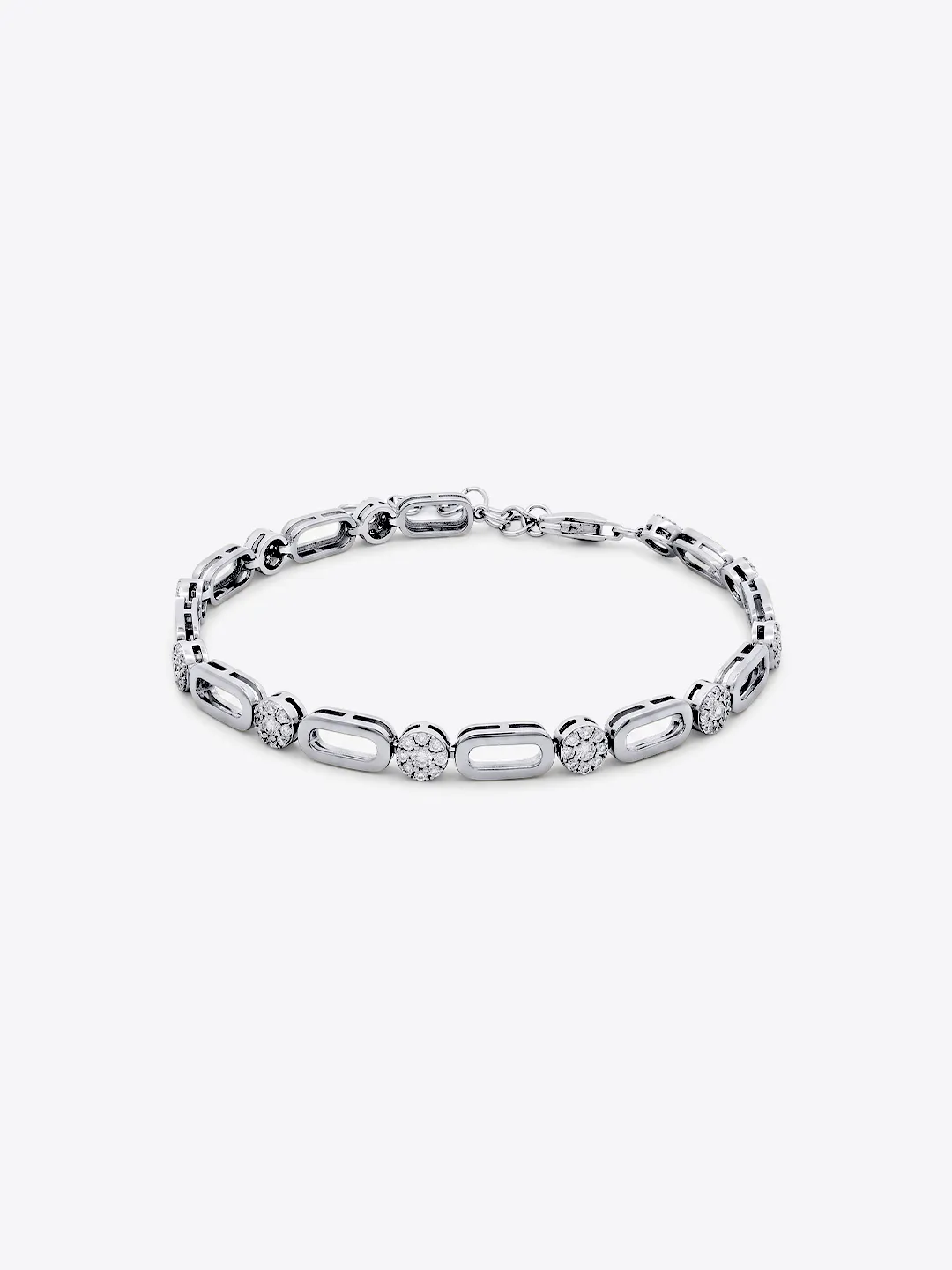 Symphonie Pavé Disc Link Bracelet