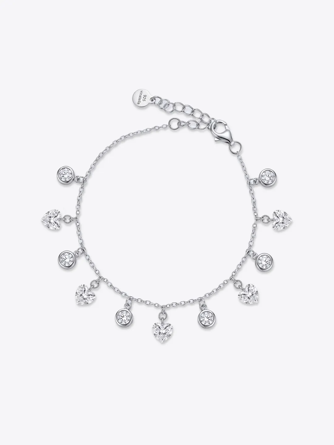 Jolie Heart Droplet Bracelet