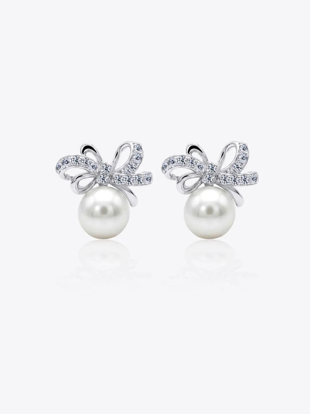 Mellow Ribbon Pearl Earrings