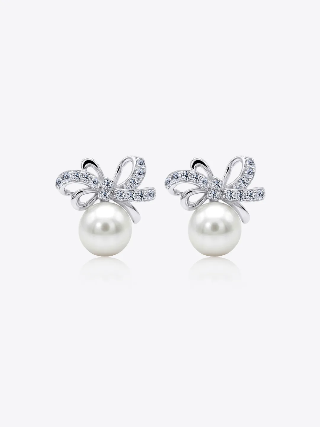 Mellow Ribbon Pearl Earrings