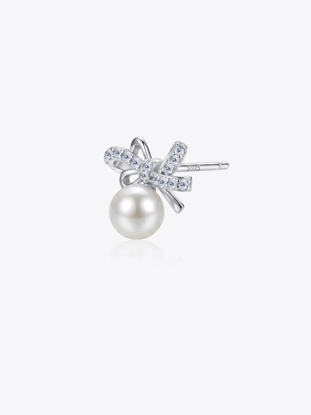 Mellow Ribbon Pearl Earrings