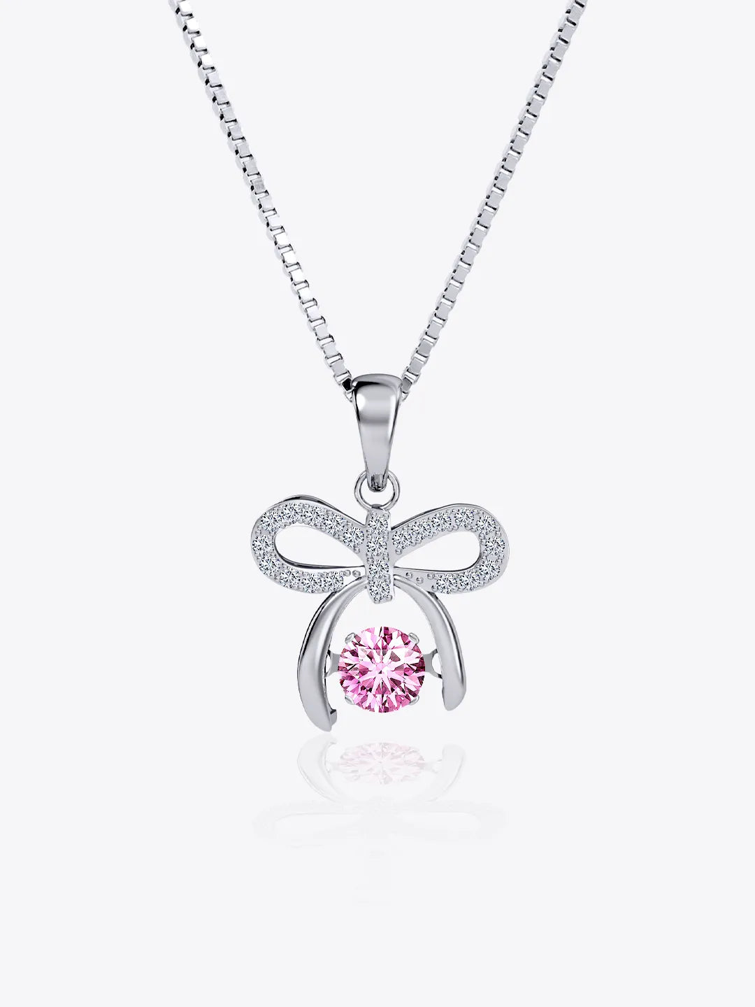 Ribbon Dancing Quartz Diamond Pendant