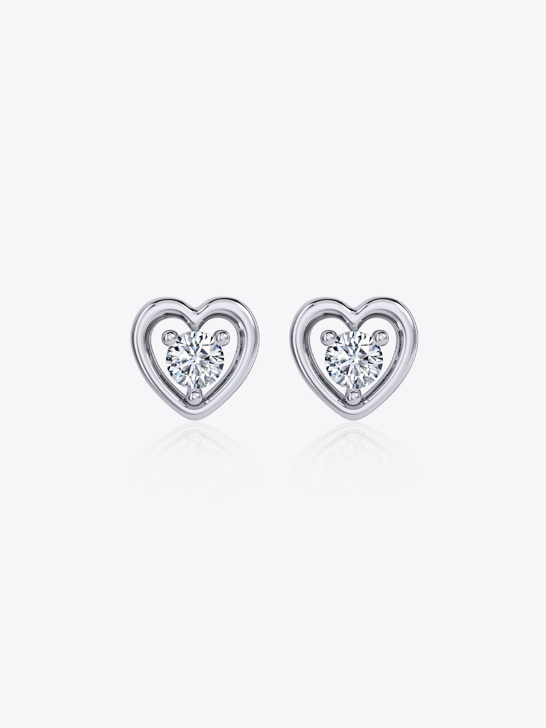 Sweetheart Stud Earrings