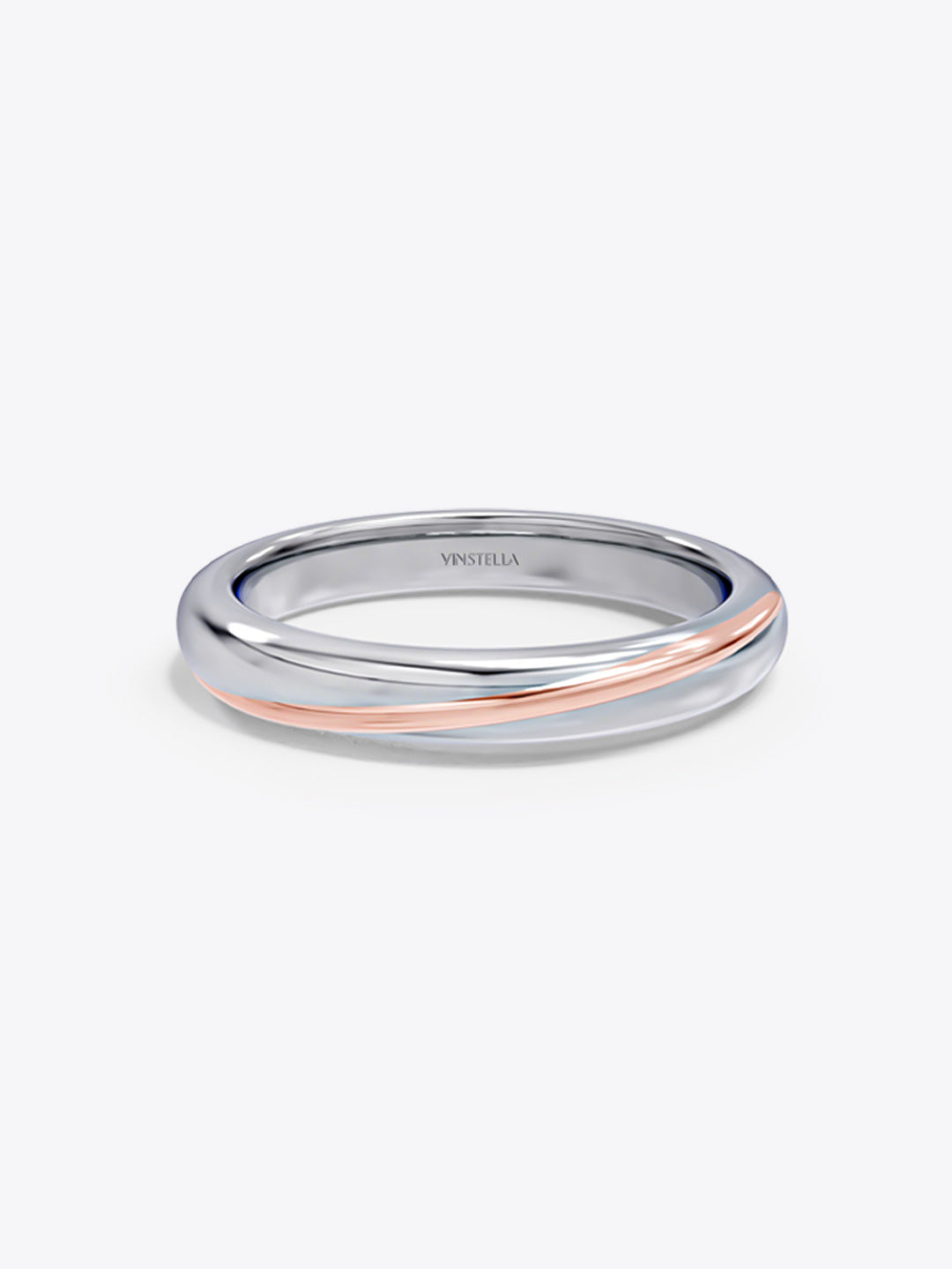 Simple Love Dual Colour Couple Ring (For Him)