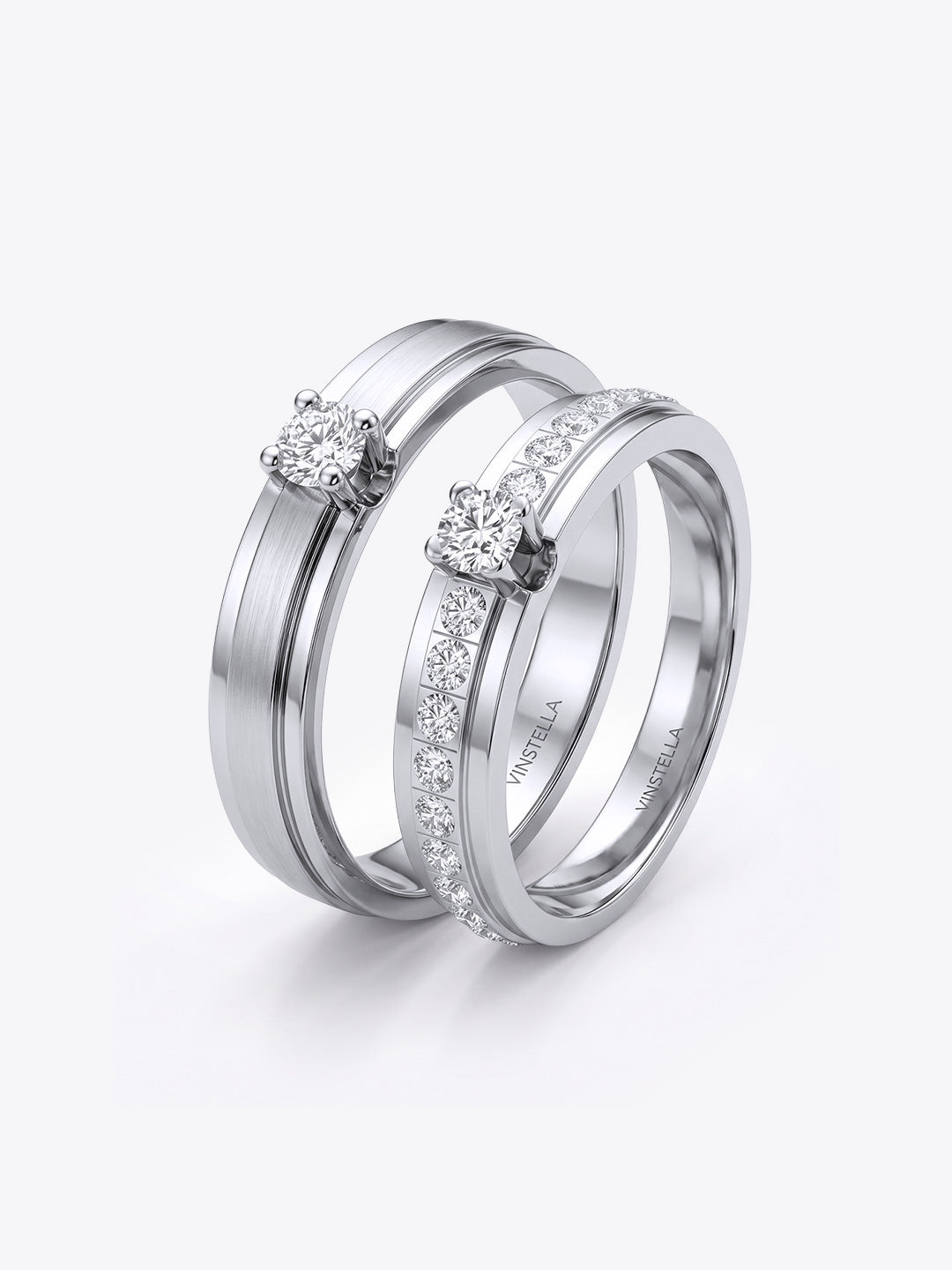 Endless Melody Couple Ring Set