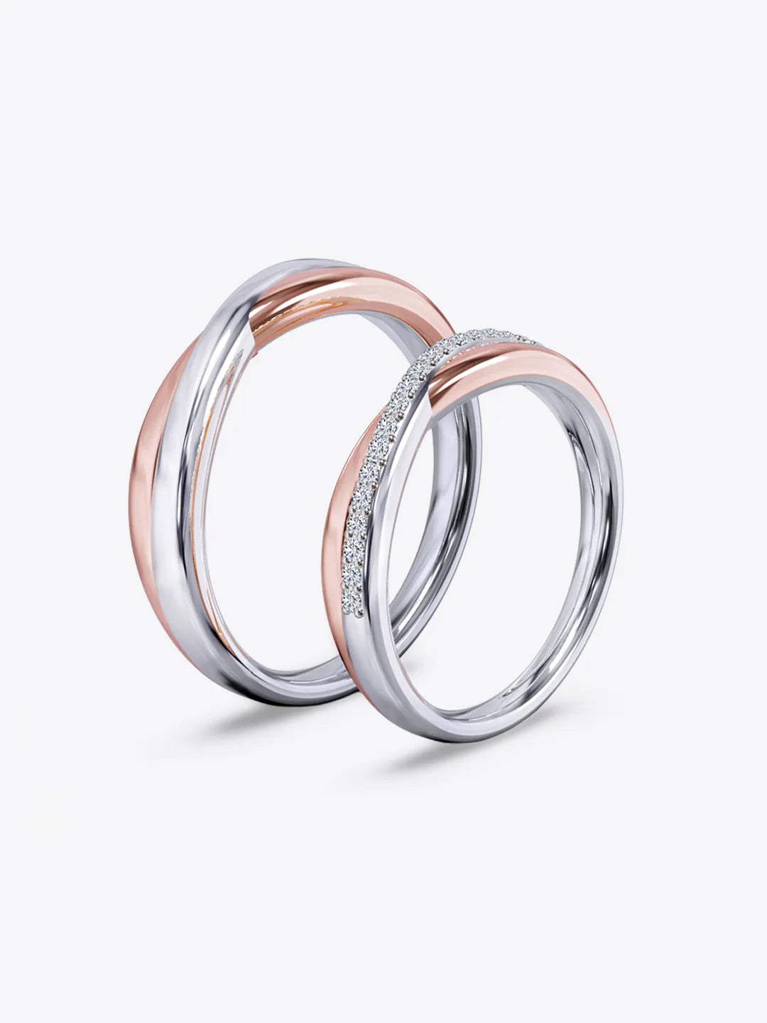 Euphoric Bondage Dual Colour Couple Ring Set