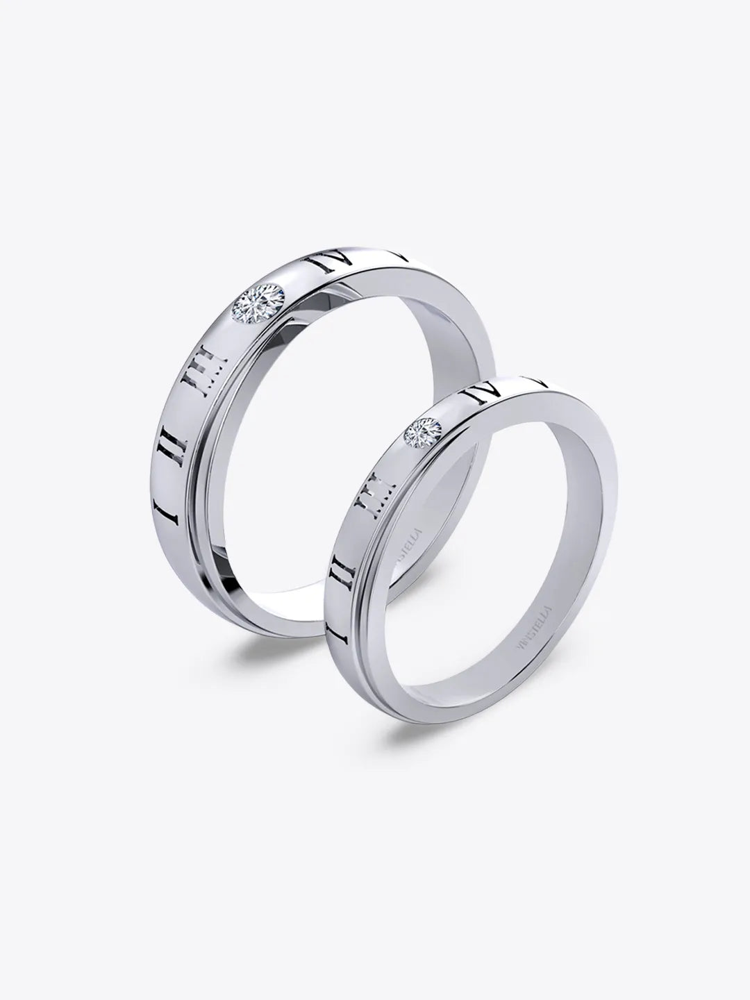 Roman Couple Ring Set