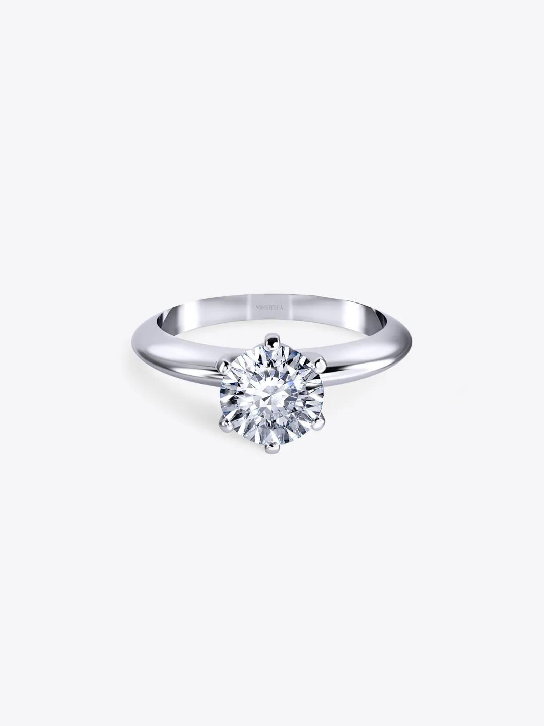 Pure Devotion 16 Hearts & Arrows Solitaire Ring