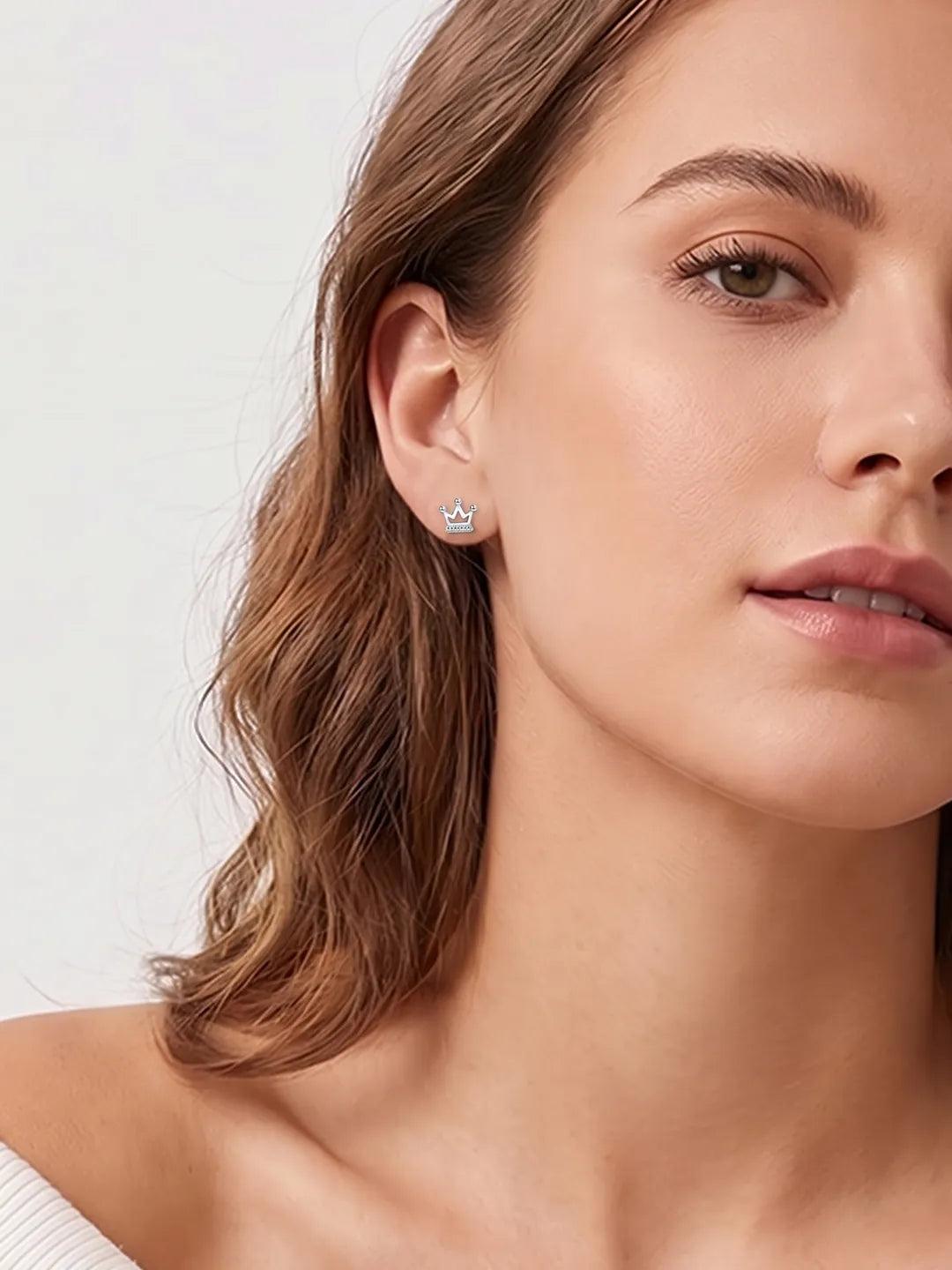 Crown Stud Earrings