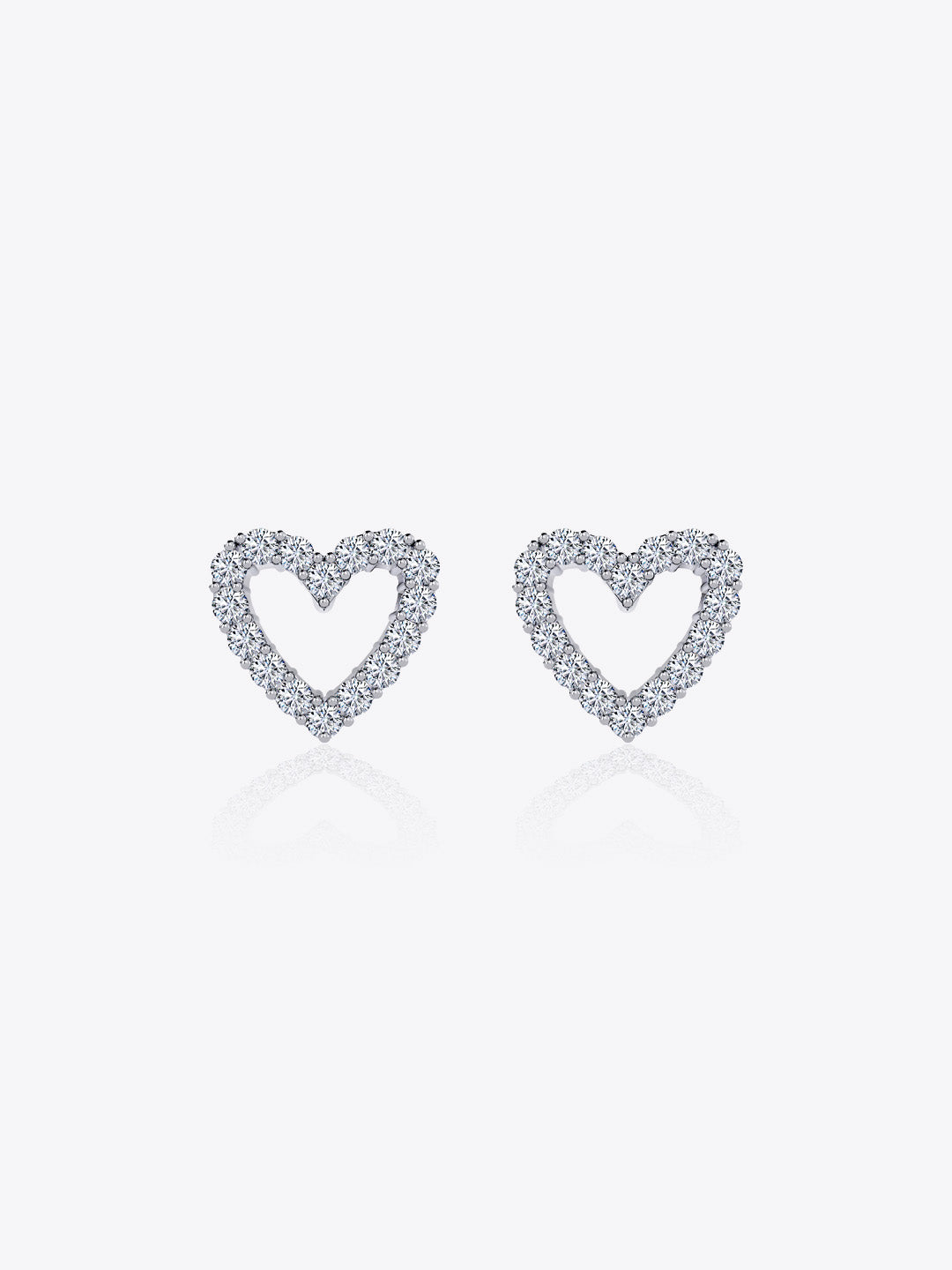Charmella Simple Heart Stud Earrings