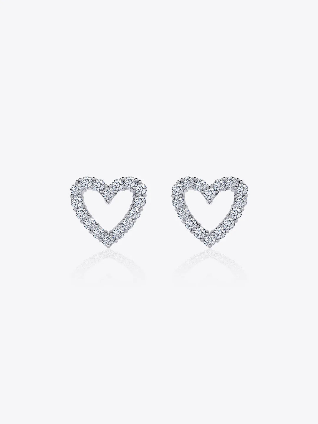 Charmella Simple Heart Stud Earrings