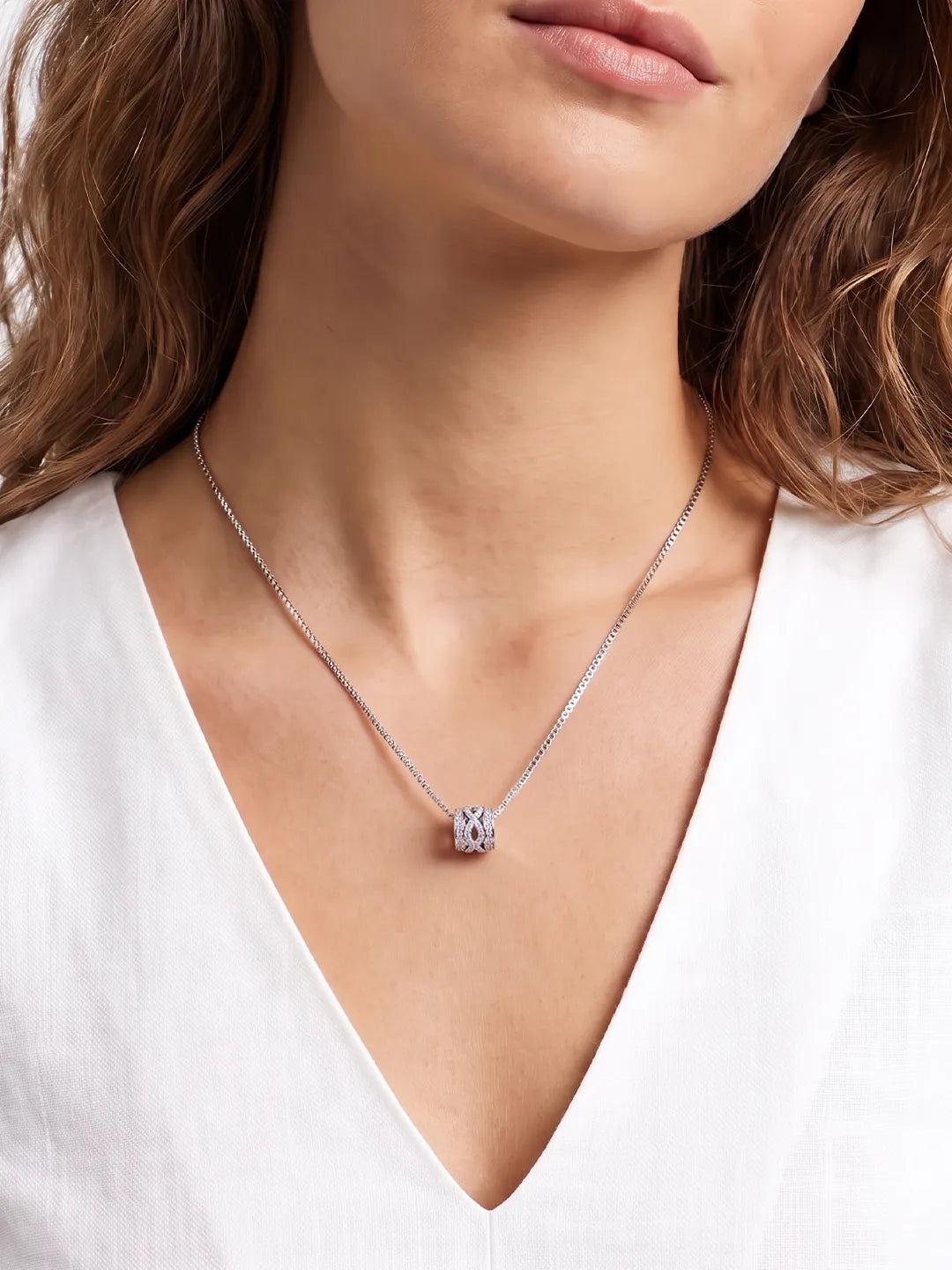 Ferris Charm Infinity Pendant