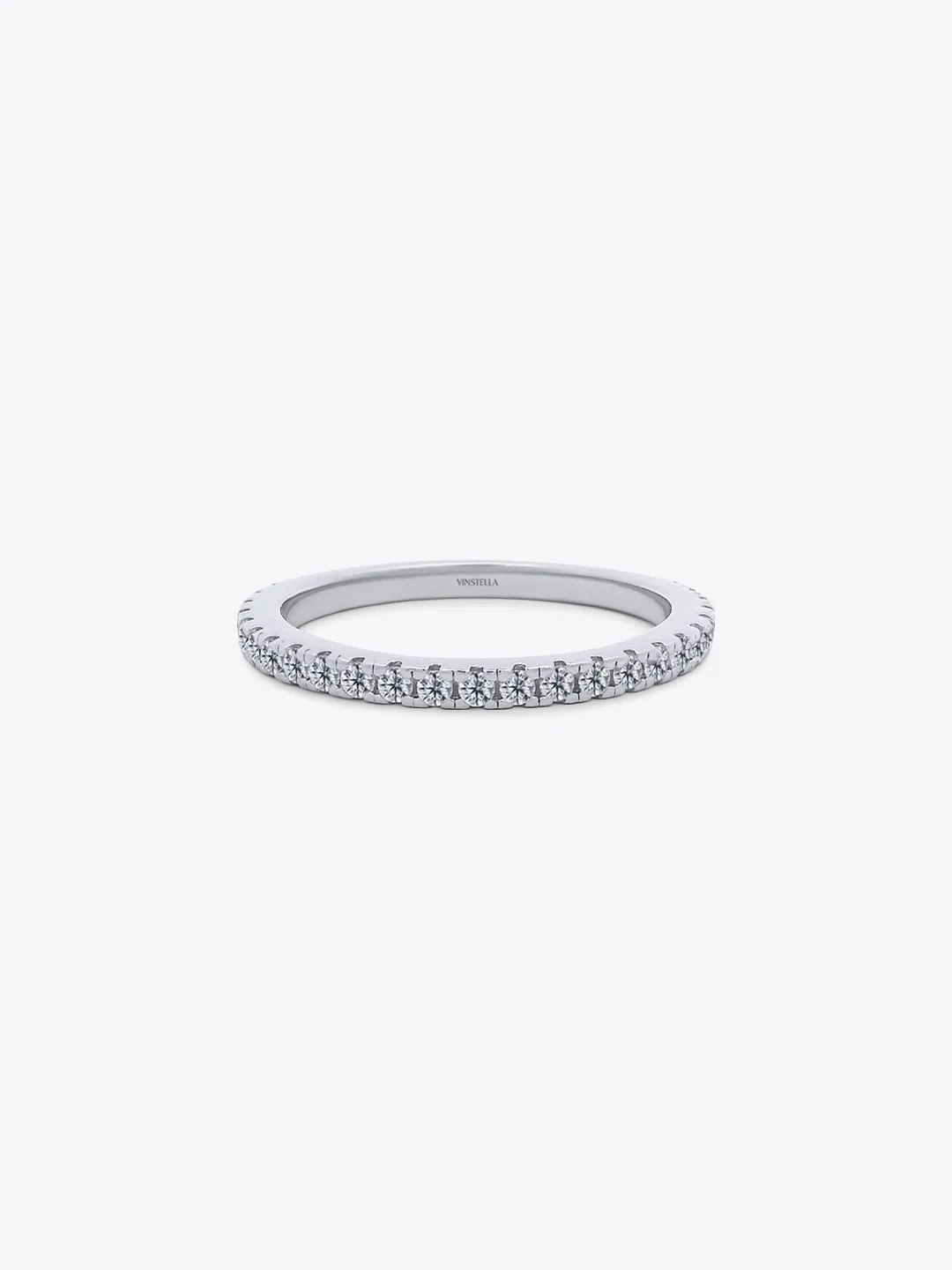 Full Pavé Eternity Ring (Silver)