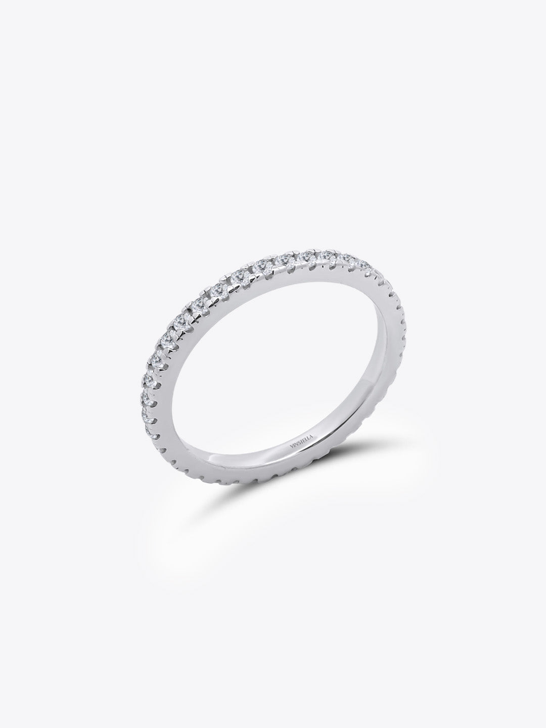 Full Pavé Eternity Ring (Silver)