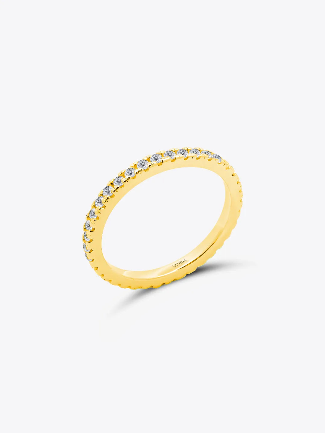Full Pavé Eternity Ring (18K Gold Plated)