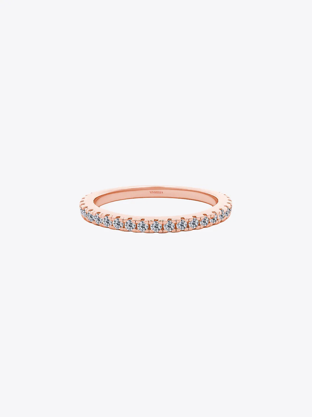 Full Pavé Eternity Ring (18K Rose Gold Plated)