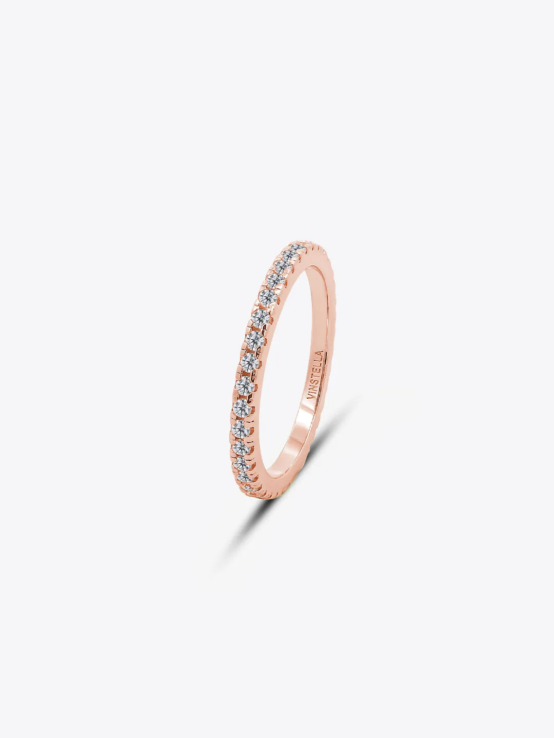 Full Pavé Eternity Ring (18K Rose Gold Plated)