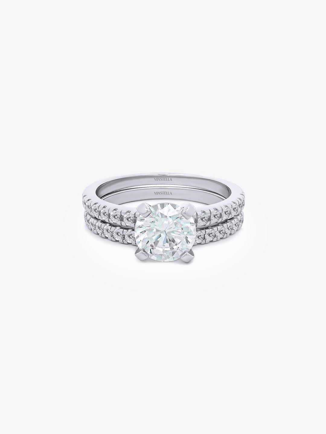 Pavé Engagement Stackable Eternity Ring