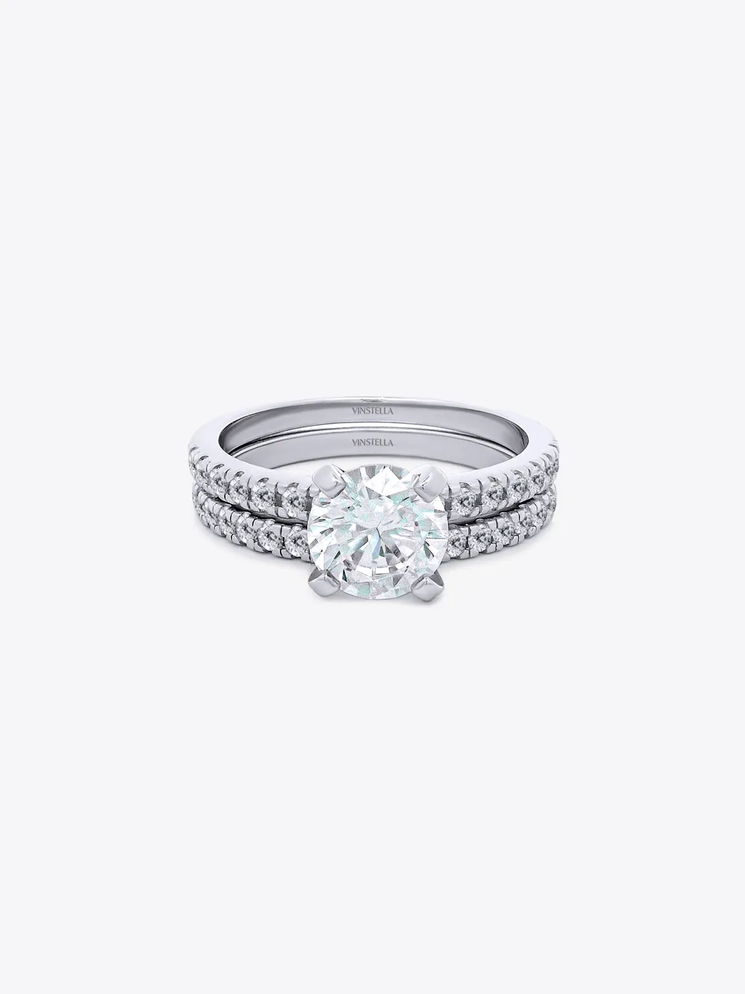 Pavé Engagement Stackable Eternity Ring