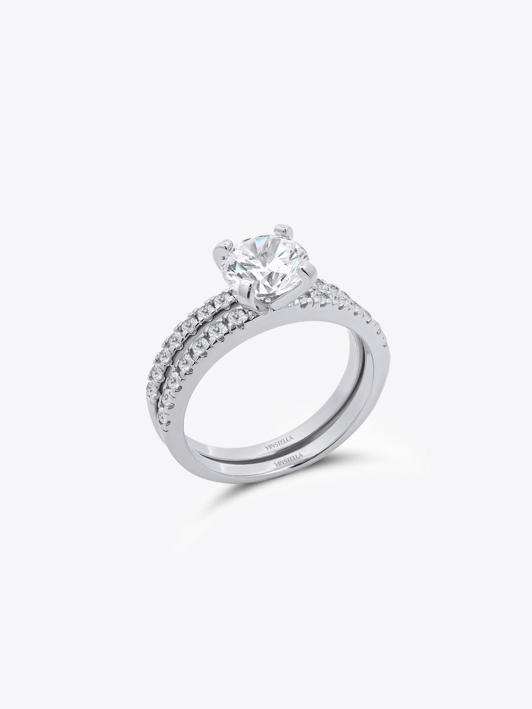 Pavé Engagement Stackable Eternity Ring