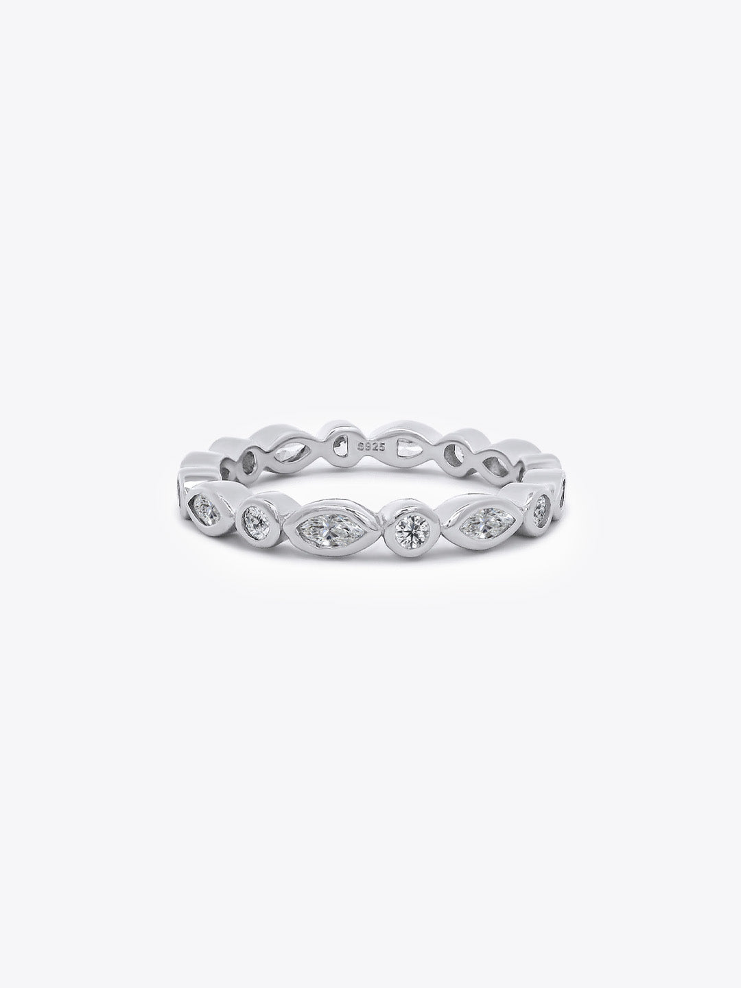Enchanté Ballet Eternity Ring (Silver)