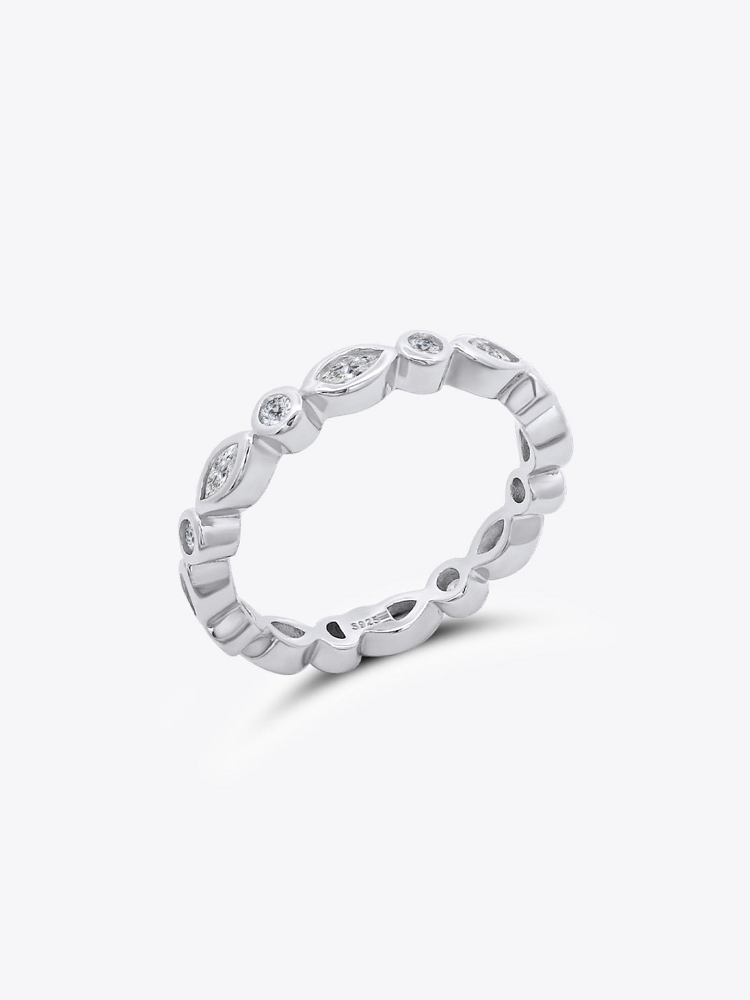 Enchanté Ballet Eternity Ring (Silver)