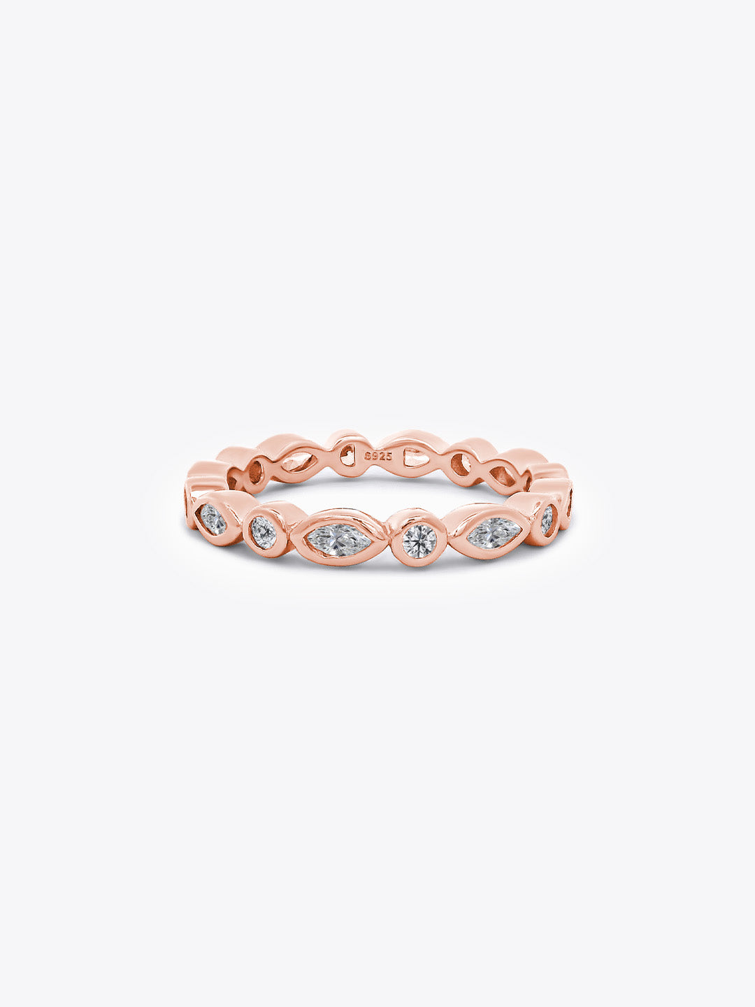Enchanté Ballet Eternity Ring (18K Rose Gold Plated)
