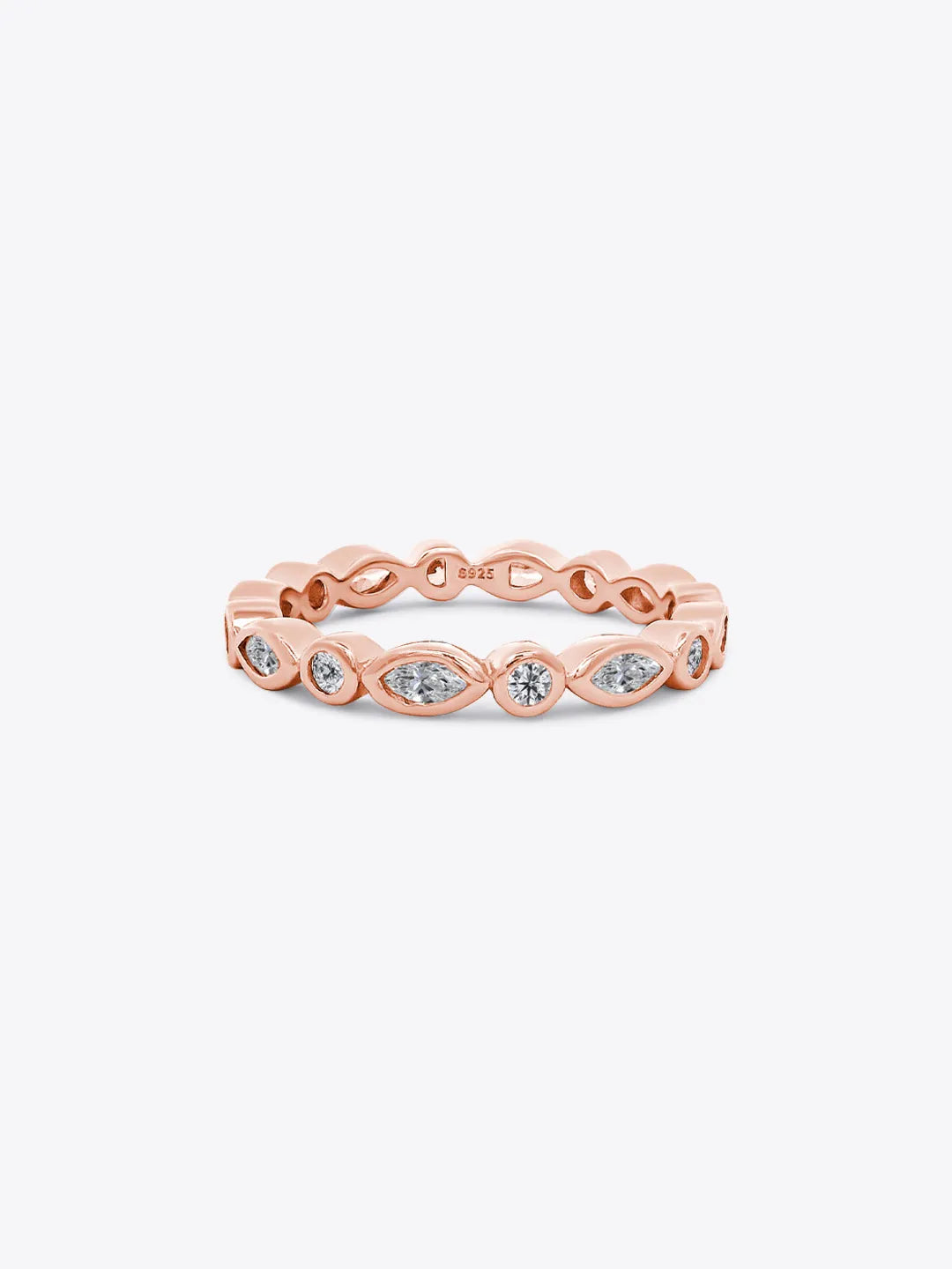 Enchanté Ballet Eternity Ring (18K Rose Gold Plated)