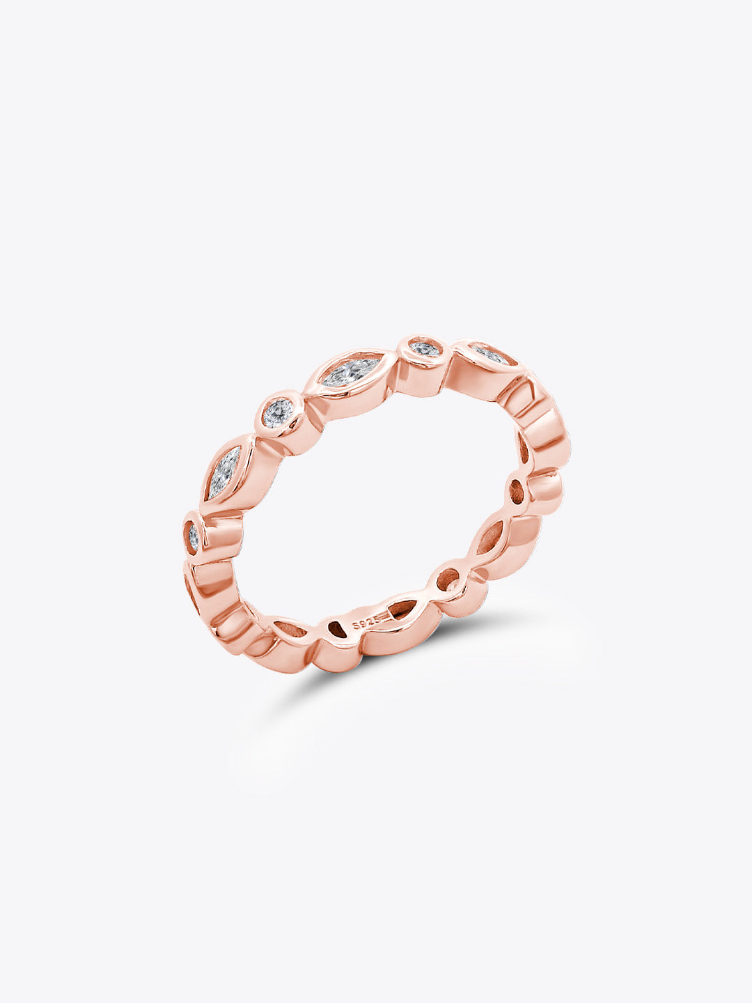 Enchanté Ballet Eternity Ring (18K Rose Gold Plated)