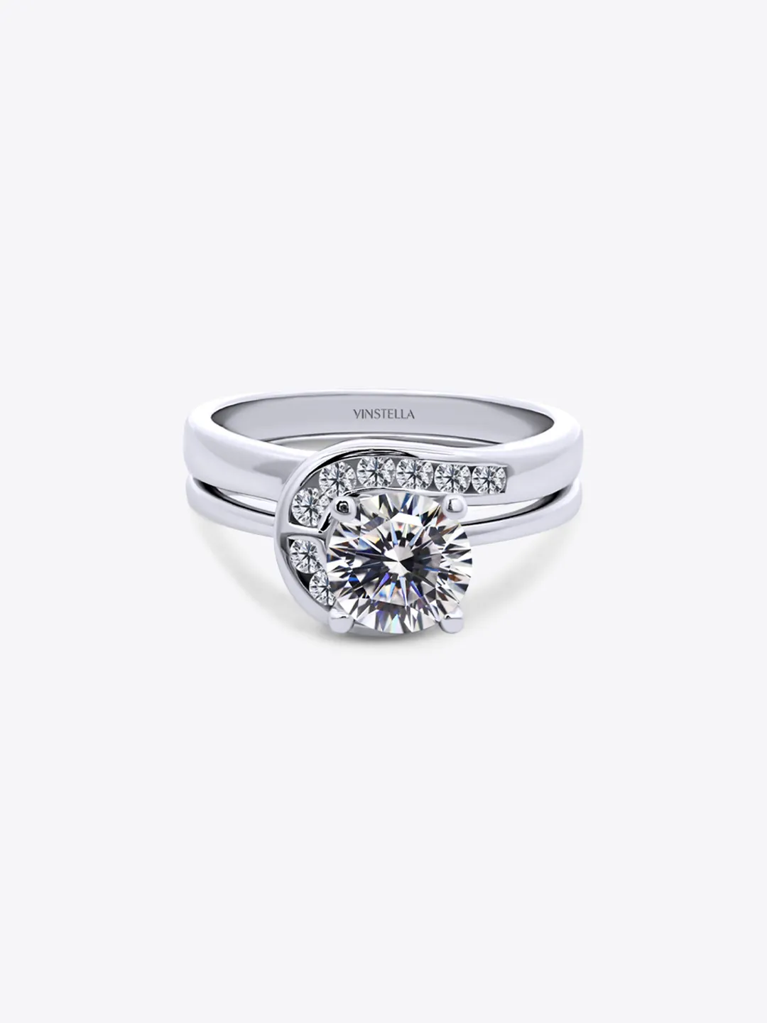 Lunar Glow 16 Hearts & Arrows 2-in-1 Ring