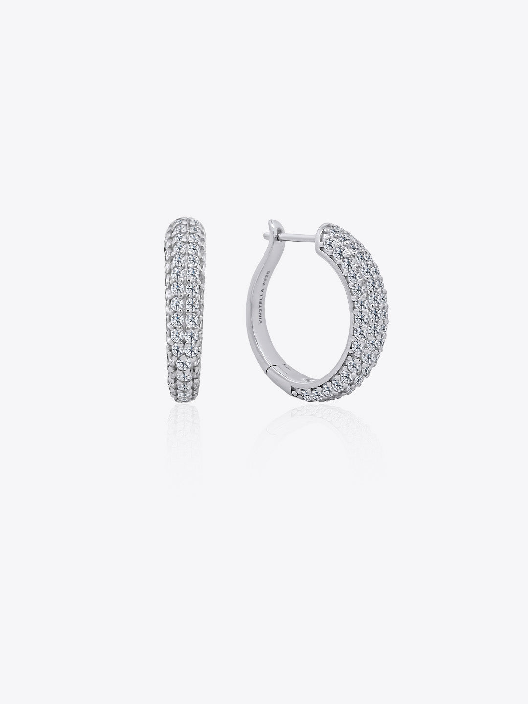 Orbita Pavé Hoop Earrings