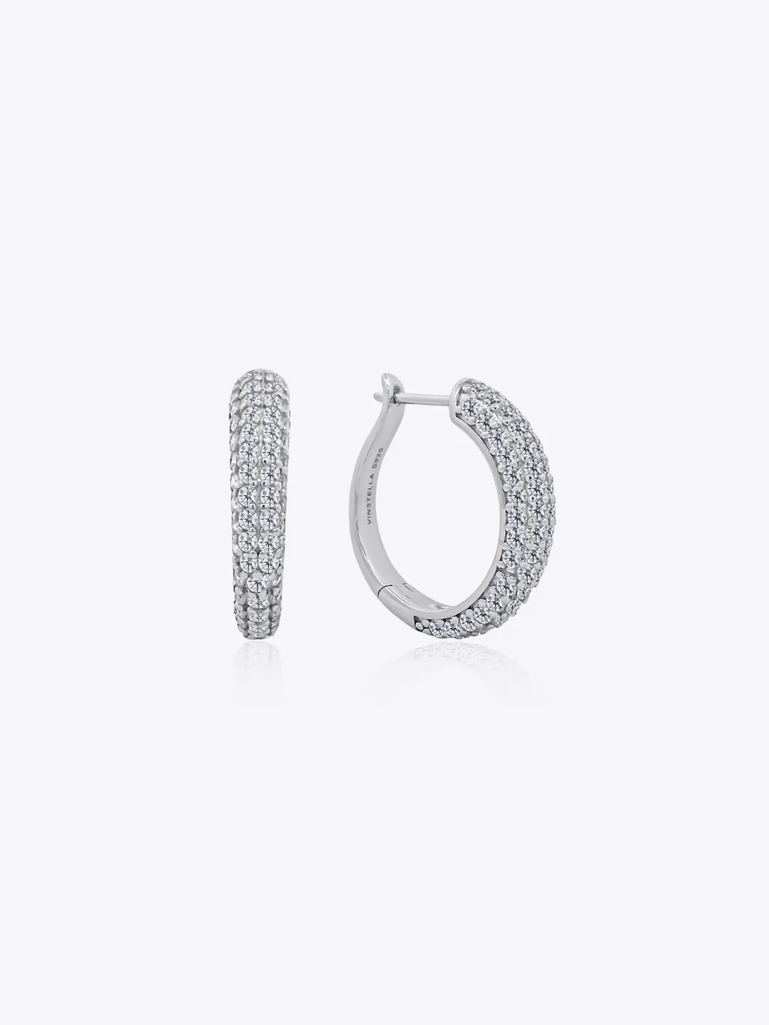 Orbita Pavé Hoop Earrings