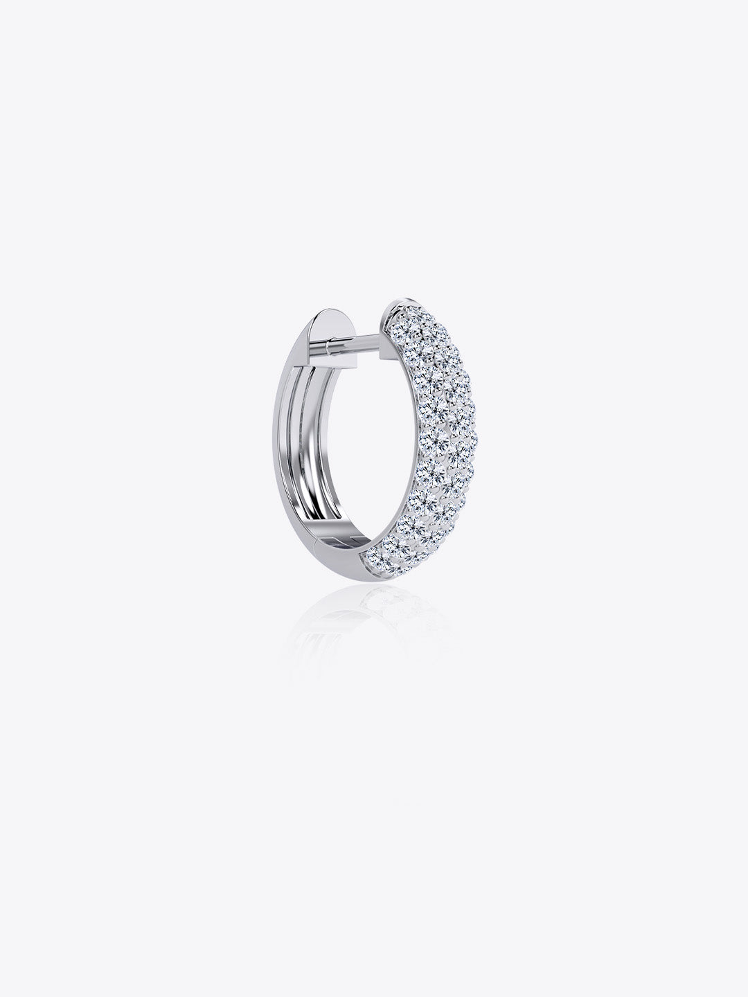 Luminous Pavé Hoop Earrings