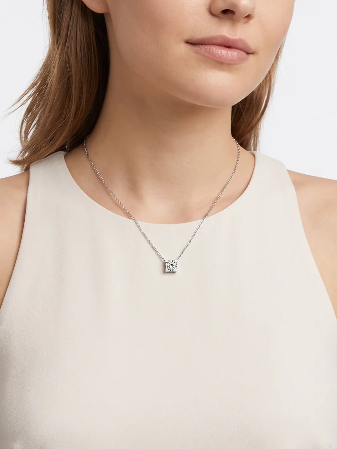 Light of Purity 16 Hearts & Arrows Necklace