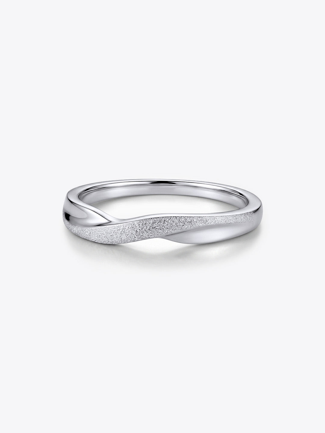 Harmonious Grace Dual Finish Couple Ring (For Him)