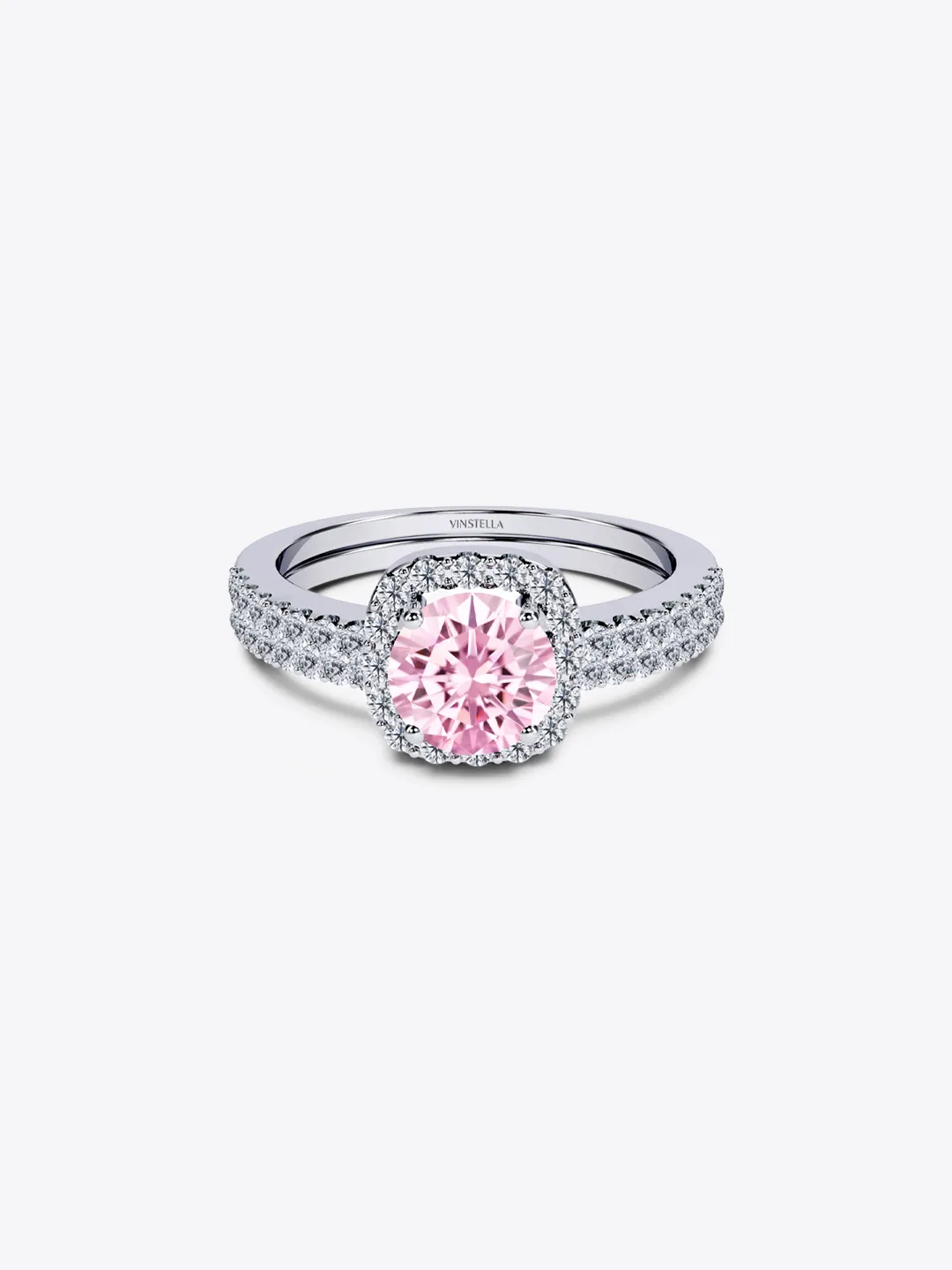 Velvet Romance Pink Quartz Stackable Ring