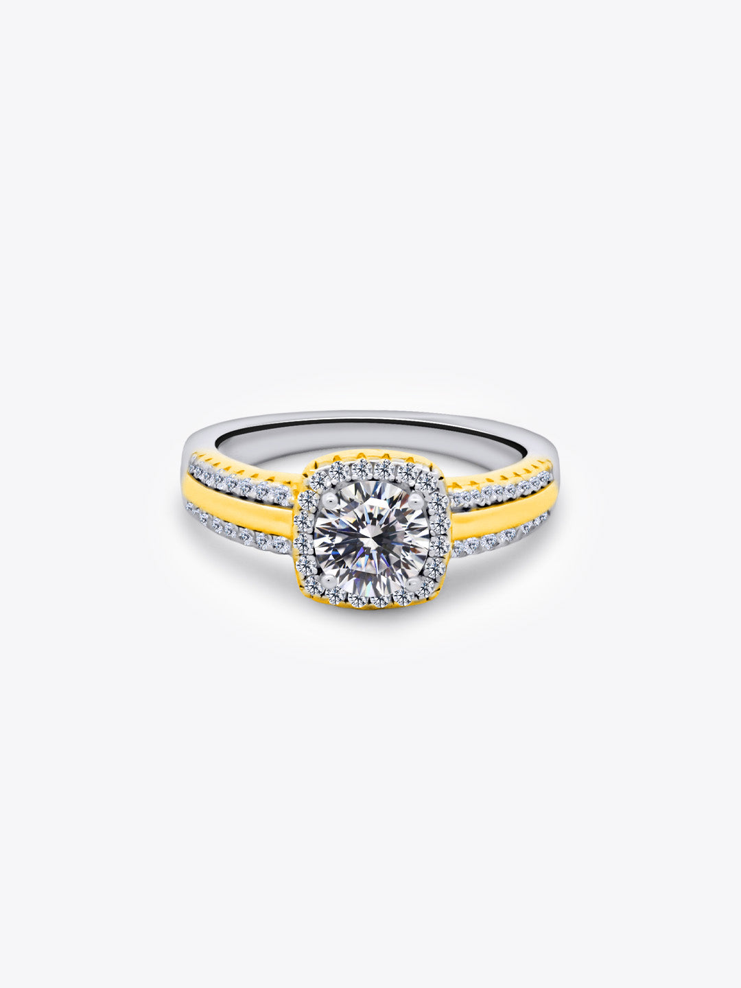 The Heirloom Marquise Dual Colour 16 Hearts & Arrows Ring