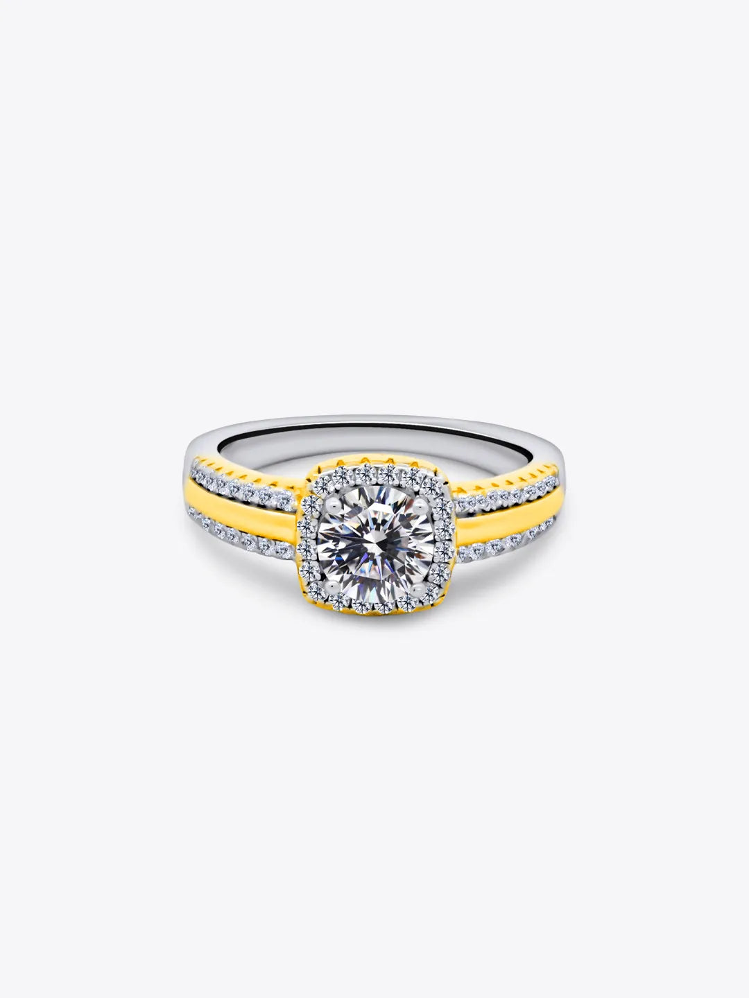 The Heirloom Marquise Dual Colour 16 Hearts & Arrows Ring
