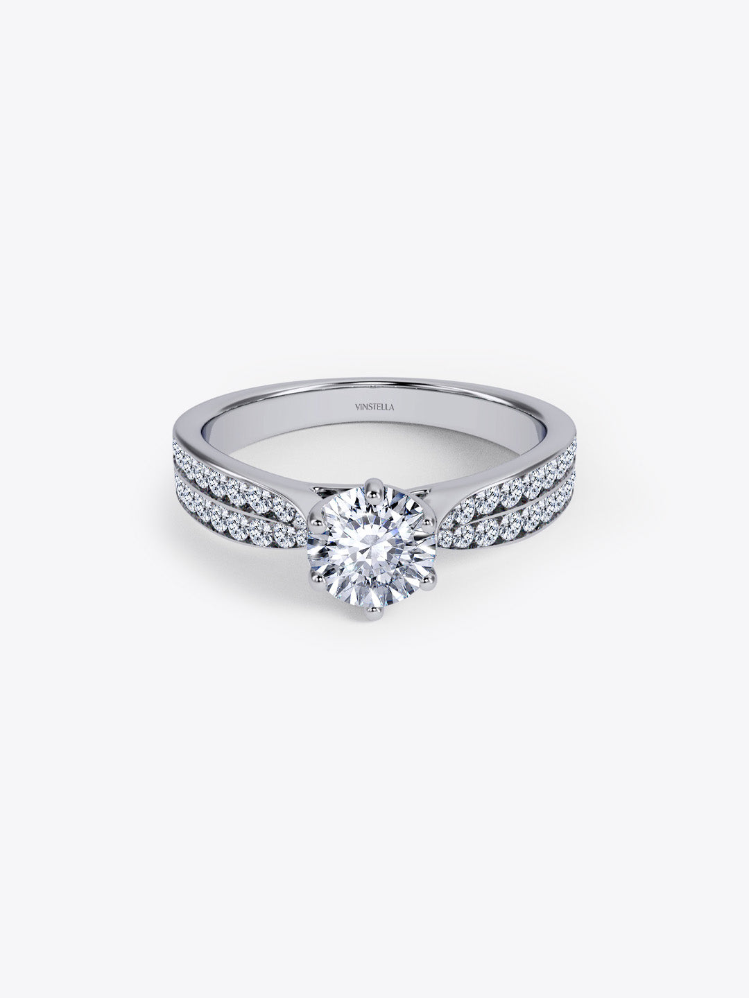 Eternity's Glow 16 Hearts & Arrows Engagement Ring