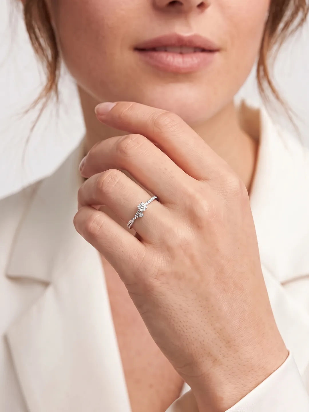 Stellar Sky Dreams 16 Hearts & Arrows Ring