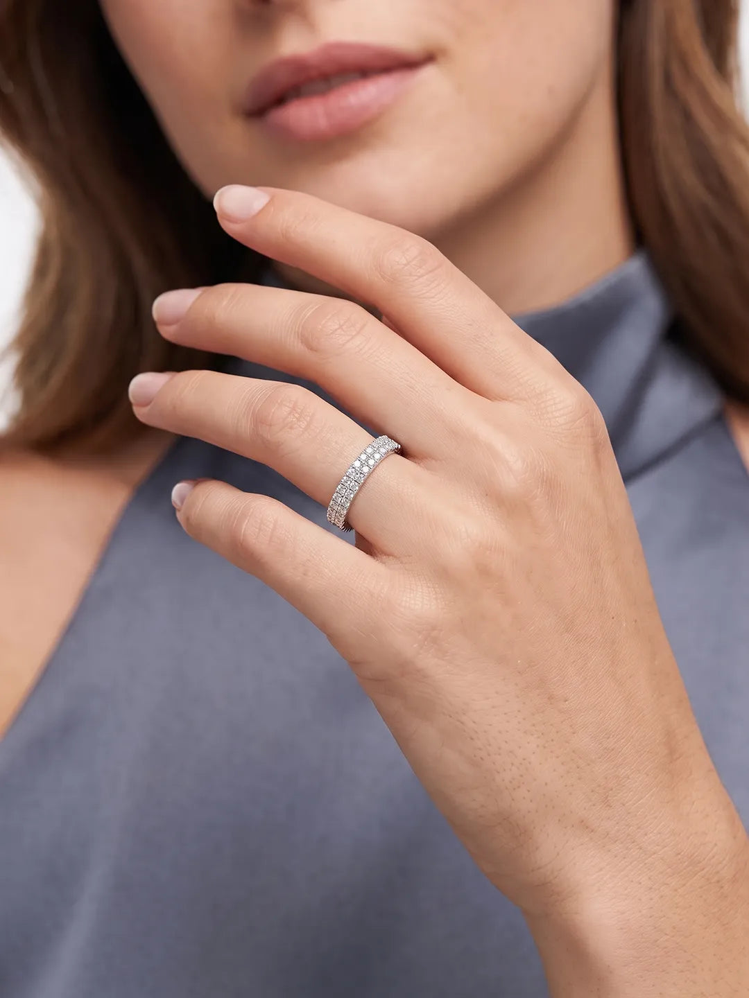 Sunlit Embrace Eternity Ring