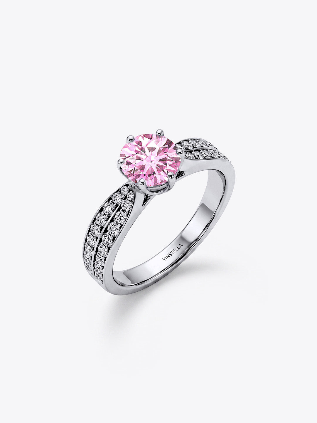 Eternity's Glow Pink Quartz Ring