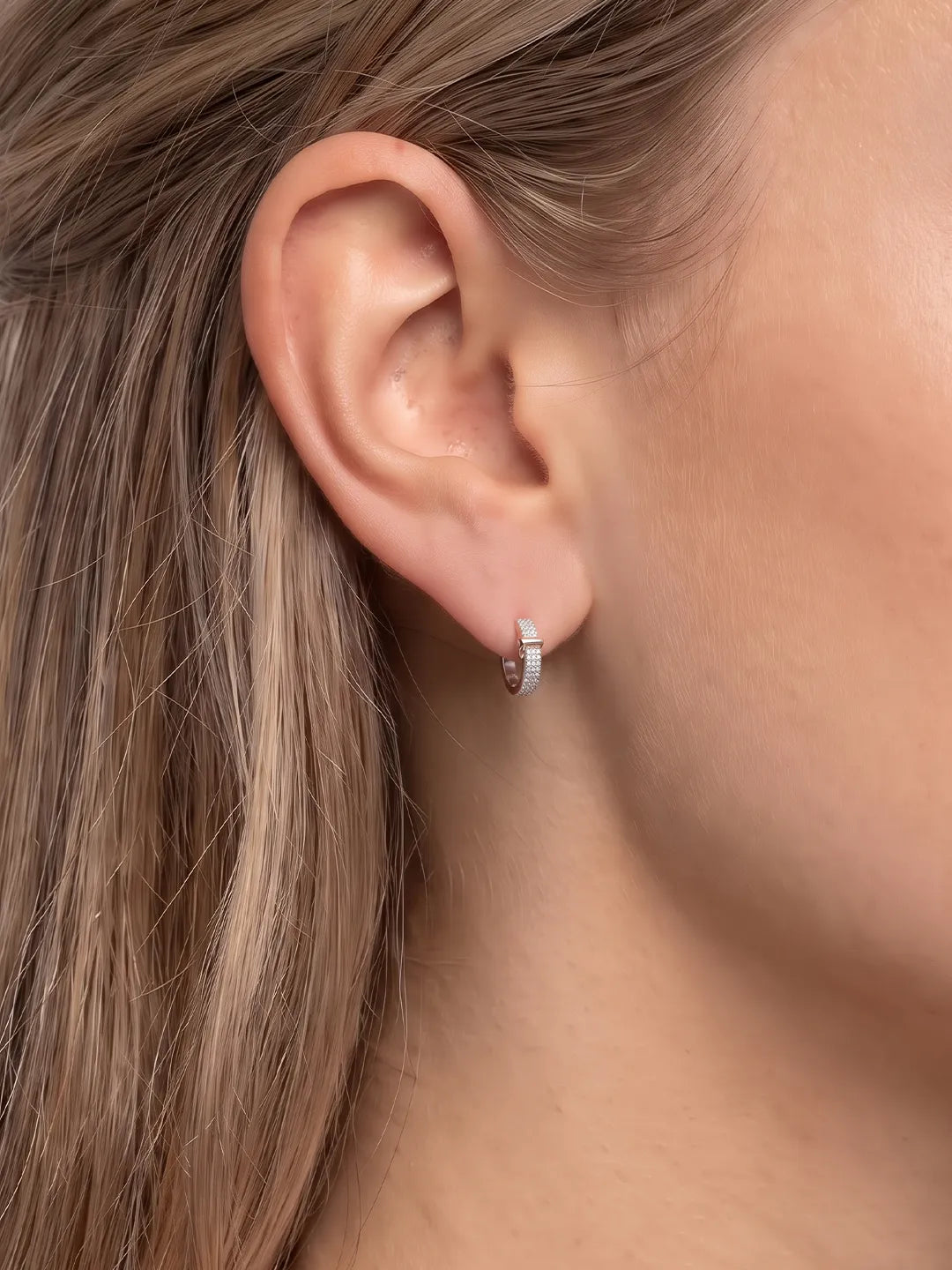 Amores Dual Colour Hoop Earrings