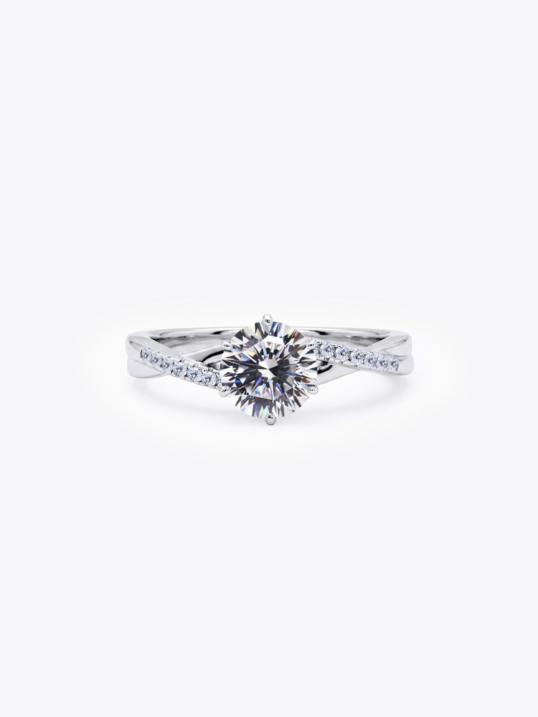 The Victoire Solitaire 16 Hearts & Arrows Engagement Ring